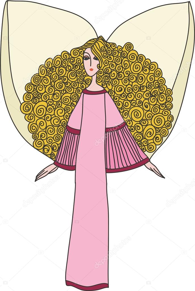 Rysunek Obraz Rysunek Aniola Dziewczyny