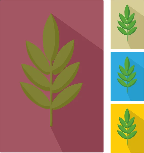 Иконки листьев — стоковый вектор