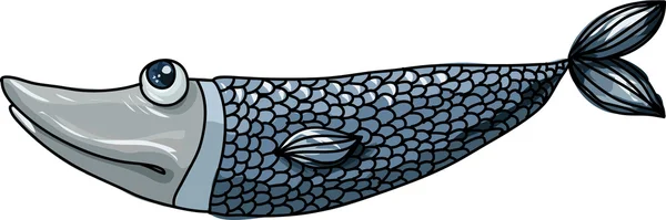 Kreslený ryb štika — Stockový vektor