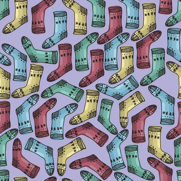 Modèle avec chaussettes . — Image vectorielle