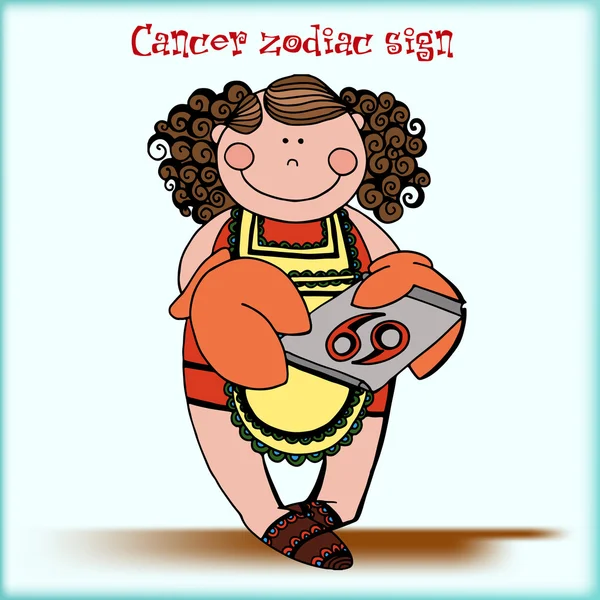 Cancer signe du zodiaque. — Image vectorielle