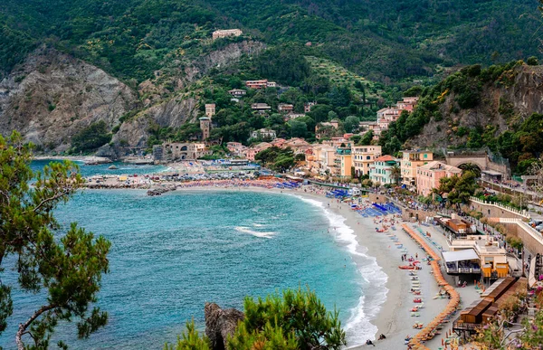 Playa Spiaggia Fegina Monterosso Mare Spezia Liguria Italia Monterosso Más —  Fotos de Stock