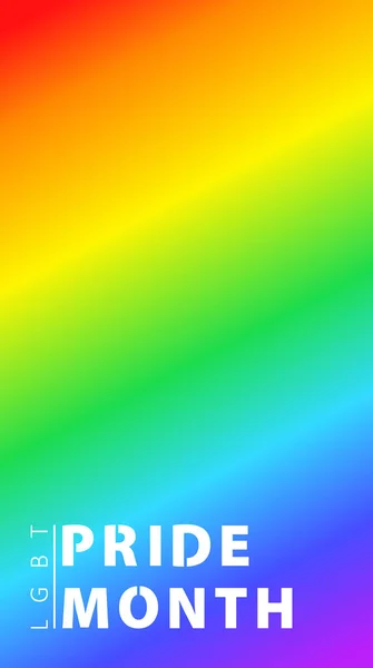 Pride Month Gradient Hintergrund. Schwulenparade. LGBT-Rechte. Vektorillustration. Post in den sozialen Medien, Vorlage für Geschichten oder Banner — Stockvektor