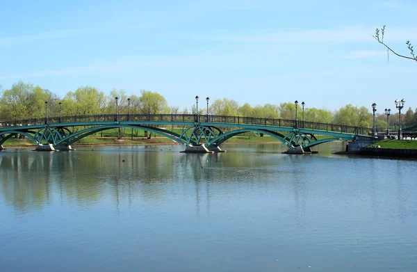 Die Brücke über den See im Park — Stockfoto