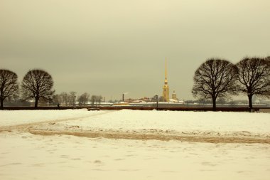 Peter ve Paul Fortress kış