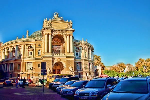 Vista del Teatro de Ópera y Ballet Odessa, Ucrania, 27 de octubre de 2015 — Foto de Stock