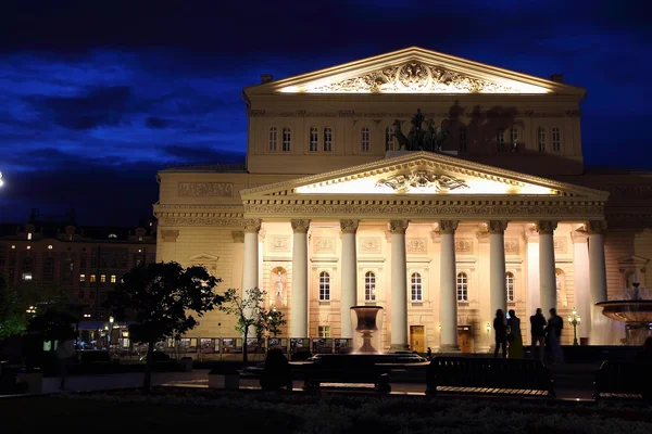 Teatro Bolshoi por la noche — Foto de Stock