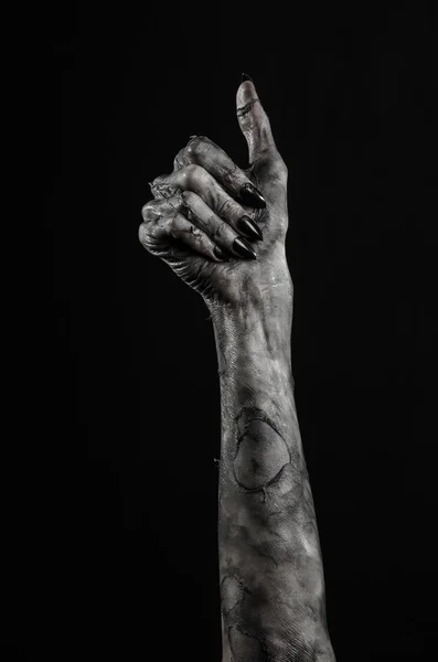 black hand of death, the walking dead, zombie theme, halloween theme, zombie hands, black background, isolated, hand of death, mummy hands, the hands of the devil, black nails, hands monster