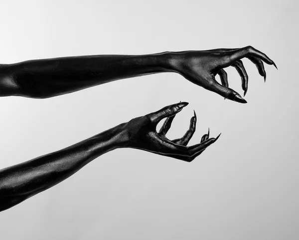 Czarna ręka śmierci — Zdjęcie stockowe