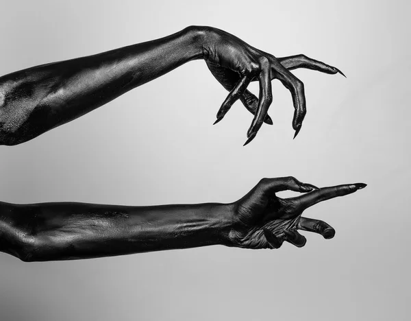 Main noire de la mort — Photo
