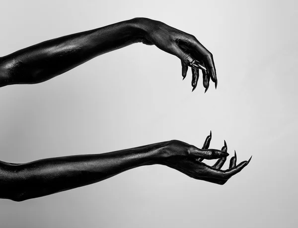 Černá ruka smrti — Stock fotografie