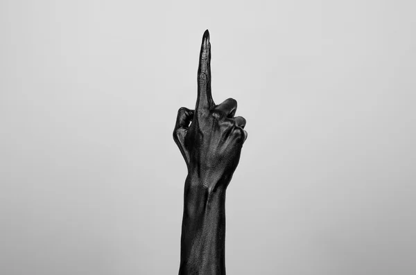 Dødens sorte hånd - Stock-foto