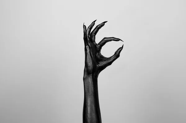 Dødens svarte hånd – stockfoto