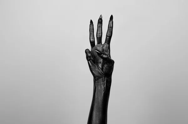 Black hand of death — Stock Photo, Image