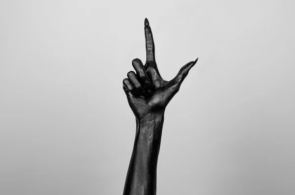 Black hand of death — Stock Photo, Image