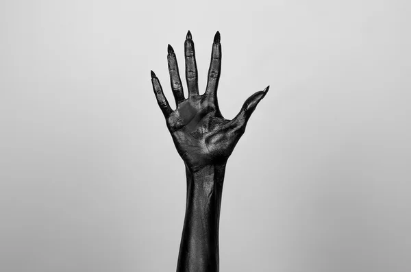 Black hand of death — Stock Photo, Image