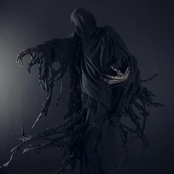 Death on a black background, Dementor — Stock Photo, Image