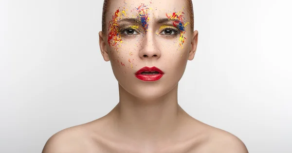 Make-up Schönheit Mädchen — Stockfoto