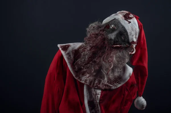 Хеллоуїн зомбі Санта — стокове фото