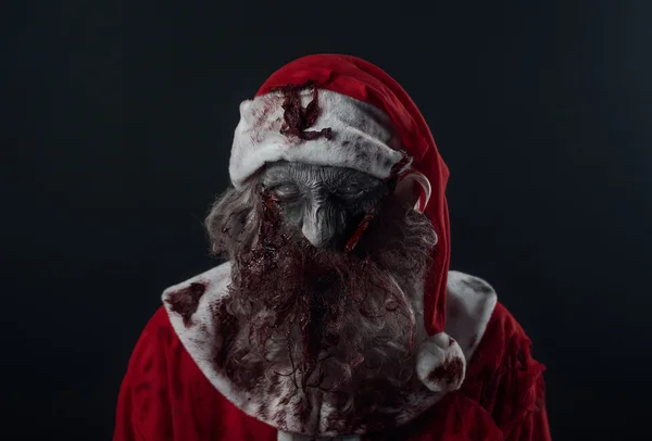 Halloween Zombie Santa — Stockfoto