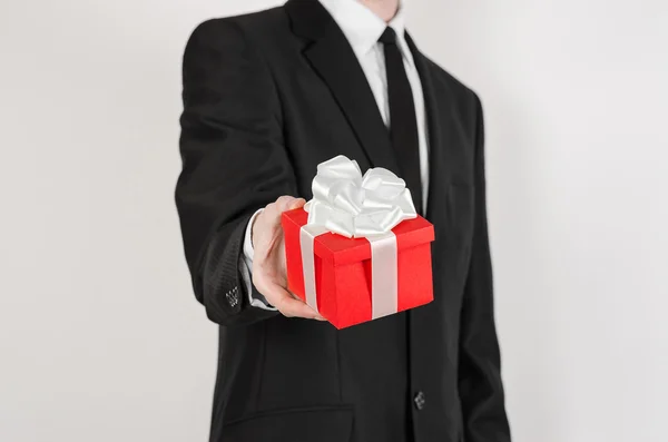 Businessman with gift Stock Photo by ©georgenight 14794533