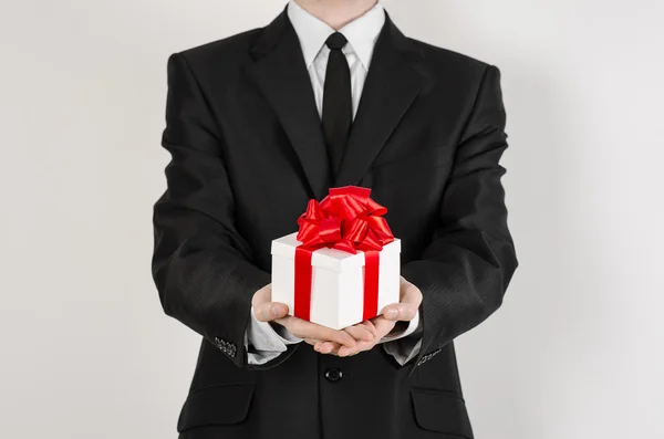 Businessman with gift Stock Photo by ©georgenight 14794533