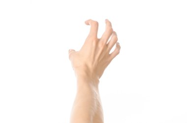 Hareketleri Konu: birinci şahıs gösterilen insan el hareketleri studio izole üzerinde beyaz arka plan görüntülemek