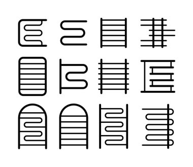 12-10 ısıtılmış havlu rayı.