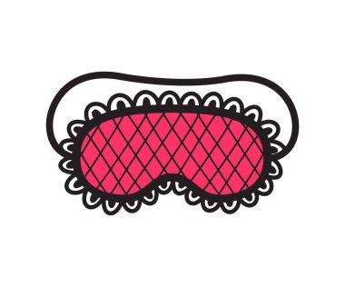 Gözler için uyku maskesi. Uyku, seyahat ve dinlenme için gece aksesuarı.