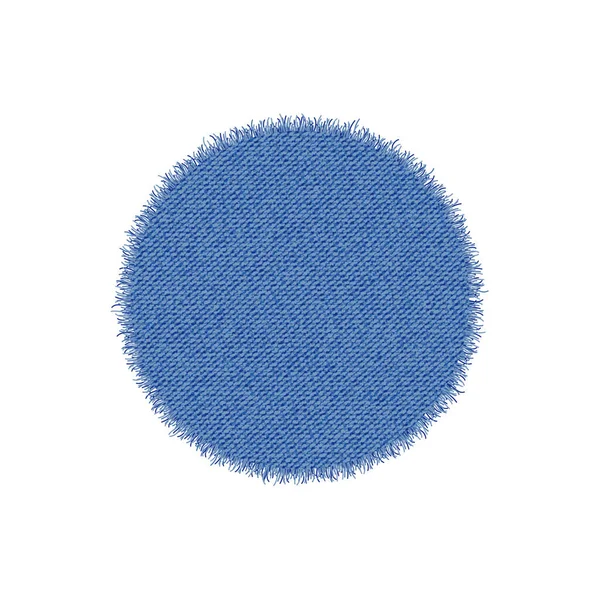 Σχήμα τετραγώνου. Σκισμένο τζιν μπάλωμα. Vector ρεαλιστική απεικόνιση σε λευκό φόντο — Διανυσματικό Αρχείο