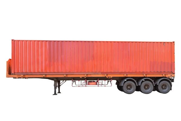 Orange container isolate white background — Stock Photo, Image