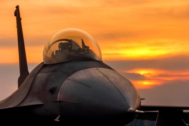 F16 falcon fighter jet clipart