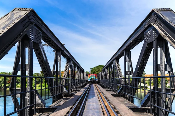 Old steel train bridge — Stock Photo, Image