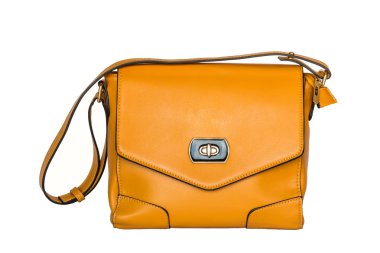 Kadın kahverengi deri çanta