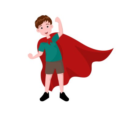 Çocuk arka planda izole edilmiş. Vektör illüstrasyon tasarımı.