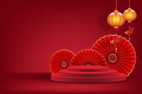 Καλή Κινέζικη Πρωτοχρονιά 2021 Ευχετήρια Κάρτα Έτος Zodiac Αγελάδα Κινέζοι — Διανυσματικό Αρχείο