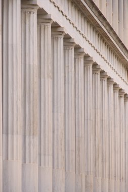 Mermer Attalos stoası colonnade Close-Up