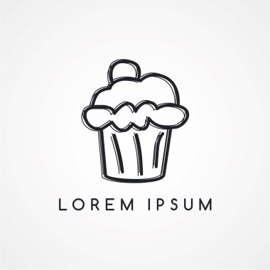 elle çizilmiş küp kek