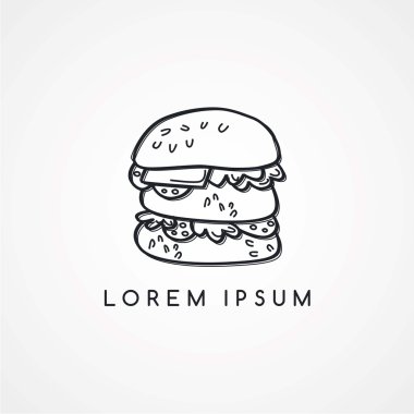 Amerikan burger kroki