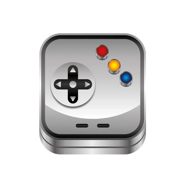 Game console - knop — Stockvector