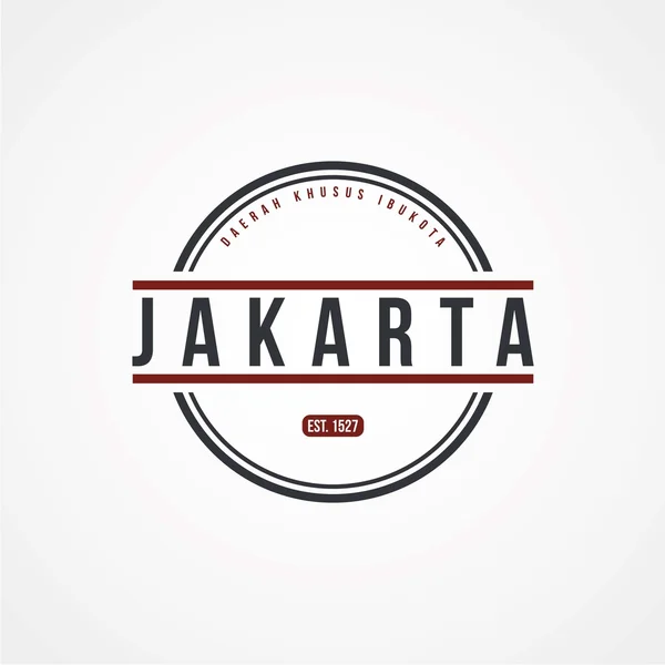 Tema etiqueta indonesia — Vector de stock