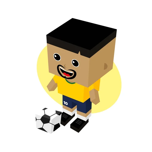 Fútbol, Jugador de fútbol — Vector de stock