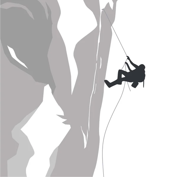 Gipfelwanderer — Stockvektor