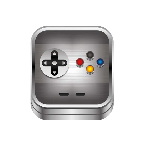 Game console - knop — Stockvector