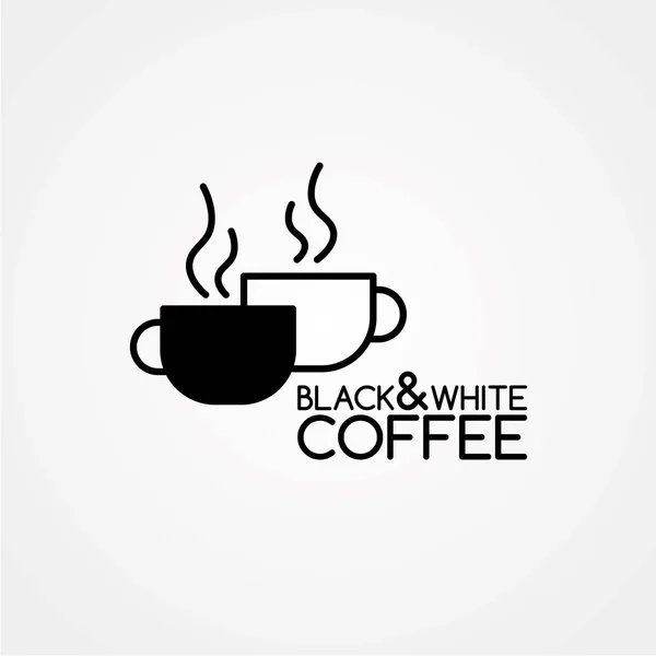 Kahve kupaları çizgi film Tema — Stok Vektör