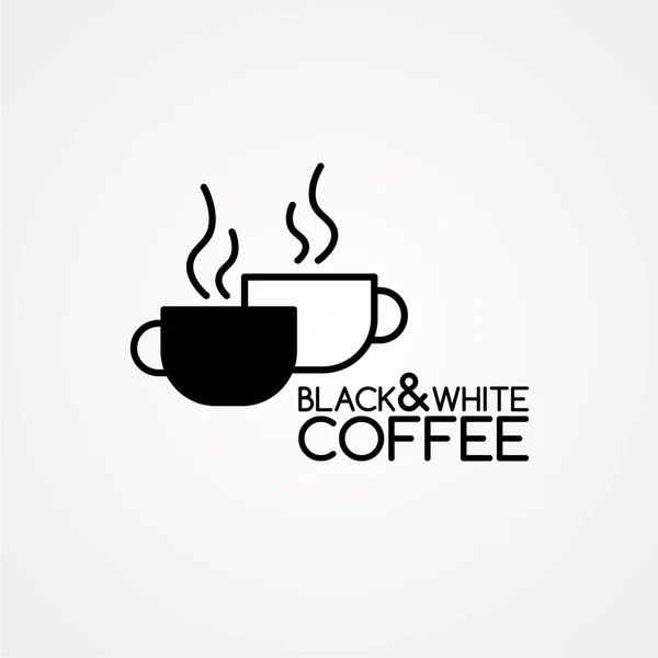 Koffie cups cartoon thema — Stockvector