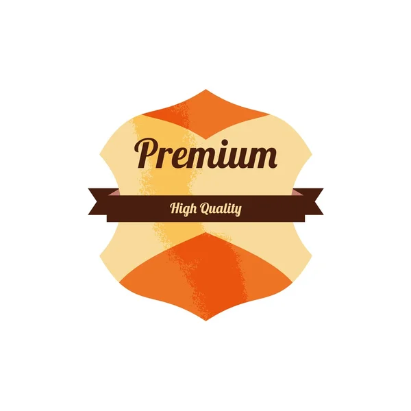 Insignia premium retro — Vector de stock