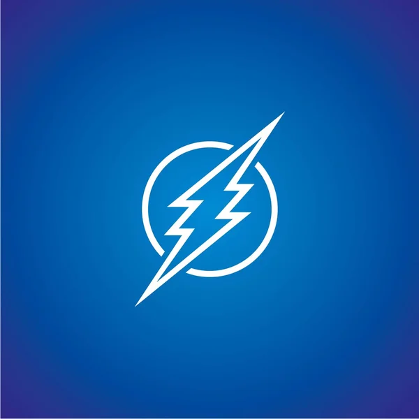 Lightning flat icon. — Stock Vector