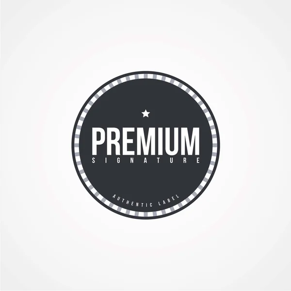 Premium quality label — Stock Vector