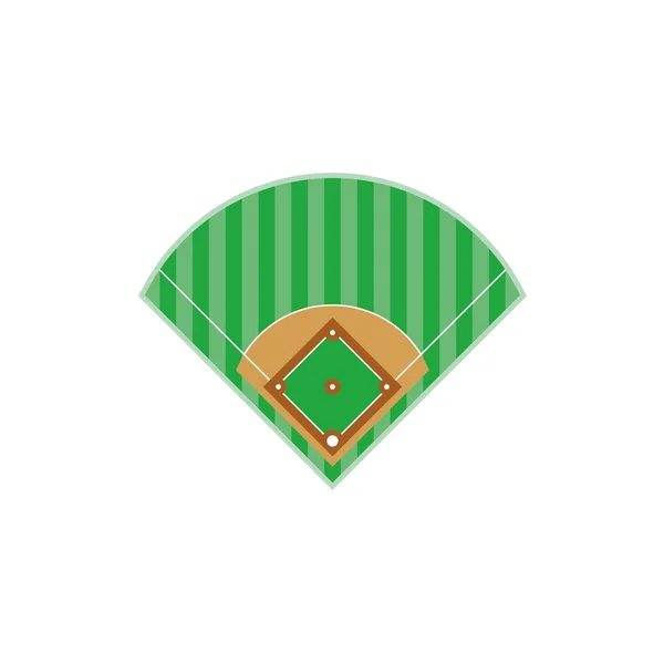 Thème de baseball, champ — Image vectorielle